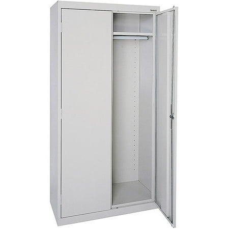 Elite Series Wardrobe Cabinet with Adjustable Shelf, 46"W x 24"D x 78"H, Dove Gray