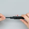 thumbnail image 4 of Tignapoo Fizz Retractable Utility Knife Set in Misty Black - 2-Pack with Extra Blades, Durable Aluminum Alloy Design for Precise Cutting in Office and School Use, 4 of 6