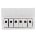 thumbnail image 4 of Fosa Auto Accessories Automobiles 6 Gang Rocker Switch Panel Circuit Breaker With LED Indicator For Marine Boat Yacht Car RV Car, 4 of 8