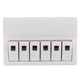 thumbnail image 3 of Disyuntor de Panel de interruptor basculante de 6 bandas con indicador LED para barco marino, yate, coche, RV, 3 of 5