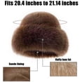 thumbnail image 6 of Womens Winter Faux Fur Bucket Hat, Fur Hat For Women & Warm Faux Mink Plush Design, Fluffy Fisherman Fuzzy Bucket Hat for Cold Weather Protection, 6 of 13