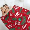 thumbnail image 6 of Santa Claus Ho Ho Flannel Fleece Throw Blanket Christmas Balls Soft Blanket for Couch,Cozy,Warm,Lightweight,50x60 Inches, 6 of 6