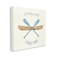 thumbnail image 3 of Stupell Industries Worry Less Paddle More Canoe Boat Typography Graphic Art Gallery Wrapped Canvas Print Wall Art, Design by Veronique Charron, 3 of 5