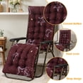 thumbnail image 3 of CJC Chaise Lounge Cushion Printed  Indoor Rocking Chair Cushion Outdoor  Cushions w/ Ties, 3 of 8