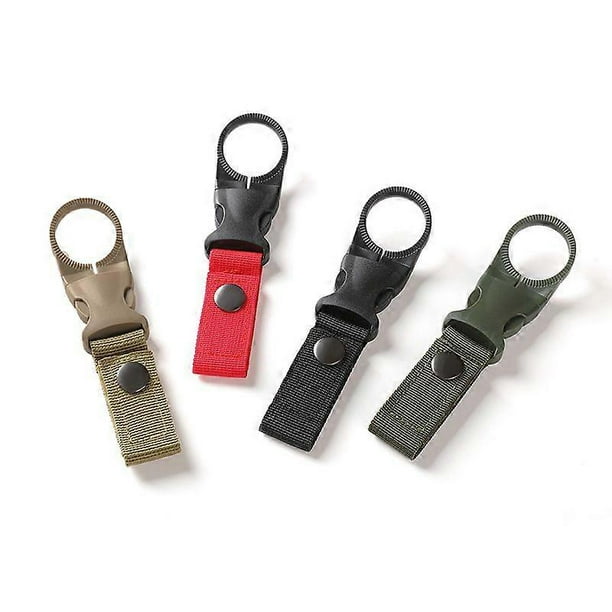 Portable water bottle hanging buckle mineral water clip buckle outdoor tactical nylon beverage bottle webbing hanging multifunctional mountaineering b