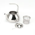 thumbnail image 2 of Stainless Steel Gooseneck Teapot, Stovetop Coffee Kettle, Tea Kettle With Infuser, 1.5L Capacity, Coffee Tea Pot Strainer For Ome Camping, 2 of 8
