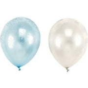 11" Glitter Snowflake Balloons, 25-Pack
