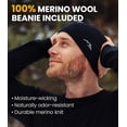thumbnail image 3 of Merino.tech Men’s 100% Merino Wool Midweight Base Layer Top and Bottom Set Includes 𝗕𝗼𝗻𝘂𝘀 Hiking Socks, 3 of 11