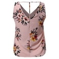 thumbnail image 3 of FashionOutfit Women's Floral Print Sleeveless V-neckline Woven Chiffon Blouse Top, 3 of 4