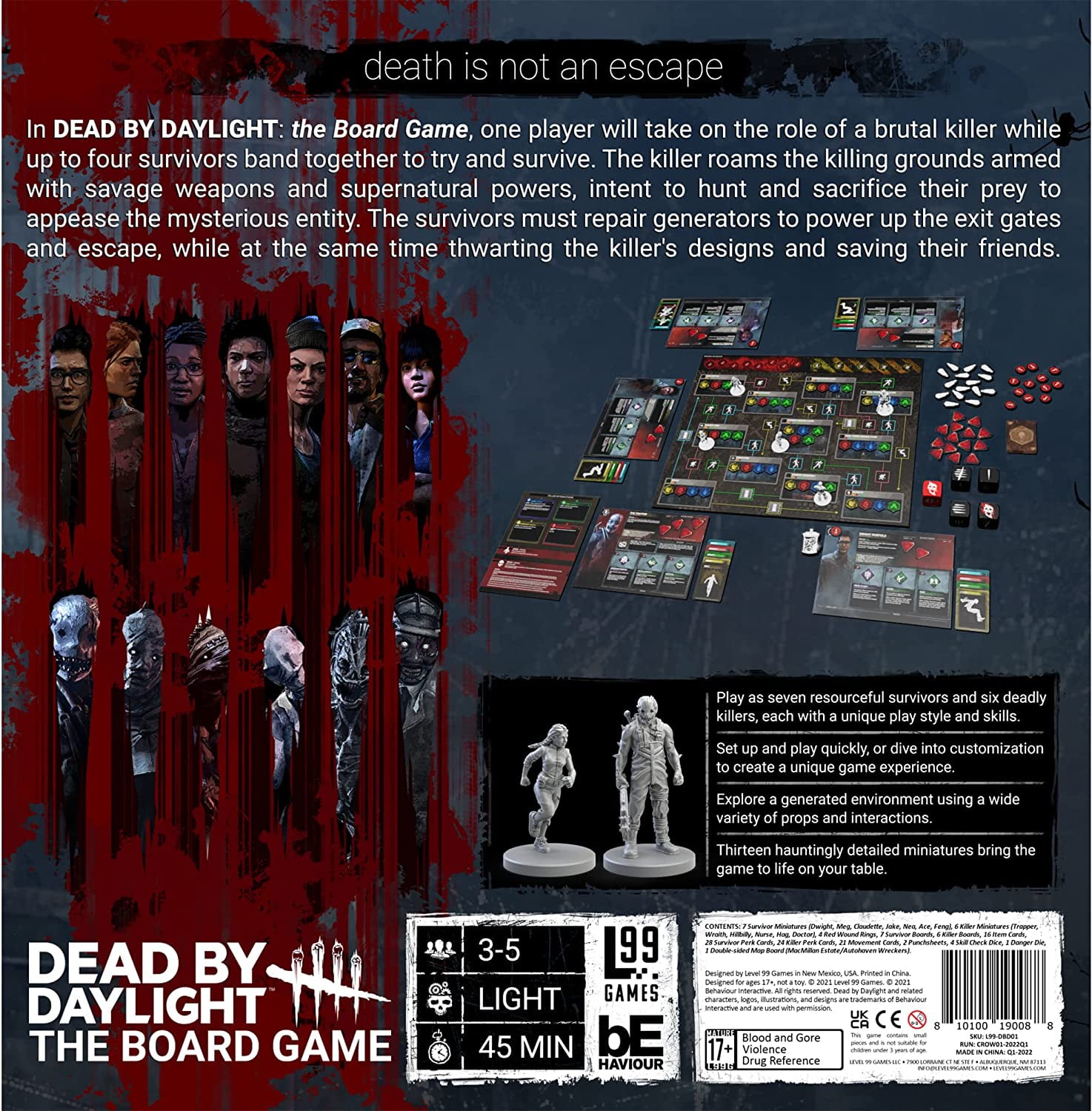 Dead by Daylight: The Board Game | Horror Game with Miniatures