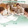 thumbnail image 5 of Mahjong Mat 31.5" x 31.5" candy canes simple Non-Slip Noise Reduction American Mahjong Tiles Table Cover for Dominoes Poker Card Board Games Gift, 5 of 8