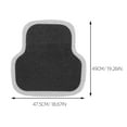 thumbnail image 6 of Toyvian 2-Piece Grey Rear Automotive Floor Mats with Minimalist Design for Car Seat and Easy Cleaning, 6 of 8