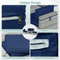 thumbnail image 3 of Snubbull Patio Furniture Cushions, Replacement Outdoor Cushions for 4-Seat Sectional Sofa,Waterproof & Zipped, Blue, 3 of 6