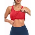 thumbnail image 5 of Beautyin Womens Sports Tops Tank Top with Built in Bra Workout Crop Top U Neck Ribbed Seamless Yoga Tight Fit, 5 of 6