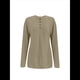 thumbnail image 3 of Sudadera Holgada Informal de Larga con Cuello en V para Mujer Caqui L, 3 of 7