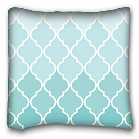 WinHome Chevron Gradient Wave Tribal Striped Geometric Pillowcase Throw Cushion Pillow Case Cover Anchor Light Blue Coral Teal Pink Mint Green Turquoise Aqua Grey Beige For Home Sofa Size 18x18