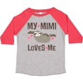thumbnail image 3 of Inktastic My Mimi Loves Me Sloth Girls Toddler T-Shirt, 3 of 5