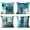 Turquoise, variant on Turquoise and Grey Artwork Throw Pillow Covers Set of 4 20x20 Inch Contemporary Decorative Gray Cushion Cases for Sofa Bedroom Car Decor Add a Splash of Color