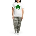 thumbnail image 4 of CafePress - Shamrock Ver5 Women's Light Pajamas - Women's Short Sleeve Print T-Shirt and Pants Light Cotton Pajama Set, 4 of 7