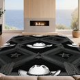 thumbnail image 2 of Design&I 2'x3' Washable Accent Rug Entry Vintage Bathroom Themed Mens Adult Shelves Rock Cowboy Hat Refined for Kitchen, Pet Station, Friendly & Non-Slip Built-In Grip, 2 of 7