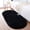 Black, variant on DUOYOU Fluffy Oval Area Rug Bedroom Decor Soft Plush Tie Dye Bedside Mat 1 Pc 40x60cm White