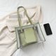 thumbnail image 1 of Bolso de mano para mujer, 2 unidades/juego, bolsa transparente de PVC para axila, bolsas de compras (verde) Ndcxsfigh Para Estrenar, 1 of 8