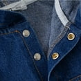 thumbnail image 5 of WOLLED 1-9Y Toddler Baby Boys Denim Jacket Set Sweatsuit Kids Hoodie Sweatshirt Two-Piece Set Solid Colours Tops and Trousers Spring Fall Denim Jacket Sweat, 5 of 8