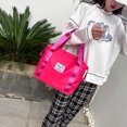 thumbnail image 3 of Sywqhk Moda Mujer Fitness Equipaje Bolsa Oxford Tela Plegable Bolsos (Rosa Roja) Sywqhk Para estrenar, 3 of 8