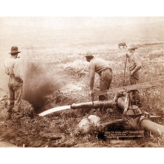 Print: A Golden Work. Hydroulic Sic Mining At Rockdrville i.e