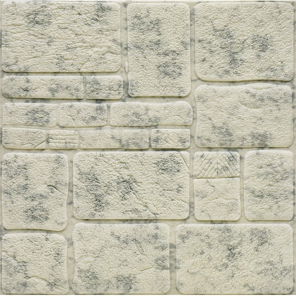 10pcs 3D Wall Brick Stone Rustic Effect Self-Adhesive Sticker 3D Art Wall Panels DIY 3d brick wall stickers for Living Background Wall Decoration,69cmx69cm