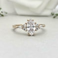 thumbnail image 2 of HeartsAndYou 1.4ct Engagement Ring for Women Marquise Cut Moissanite Solitaire Petite 18k Yellow Gold over Silver, 2 of 9