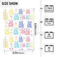 thumbnail image 2 of FORMRS 1-Subject Spiral Notebook 8" x 5" College Ruled 60 Refillable Sheet A5 Hard Cover, Colorful Gummy Bears Pattern, 2 of 7