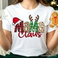 thumbnail image 2 of Mama Claus Retro Christmas T-Shirt, Matching Family Holiday Tee, 2 of 6