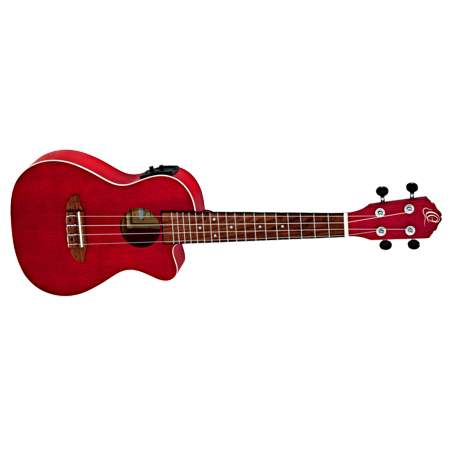 Ortega Earth Series Acoustic Electric Ukulele Fire