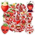 thumbnail image 3 of 35pcs-50pcs Sweet Strawberry PVC Sticker Decals Kids Stickers Stationery Stickers for Fridge Luggage Suitcase, 3 of 9