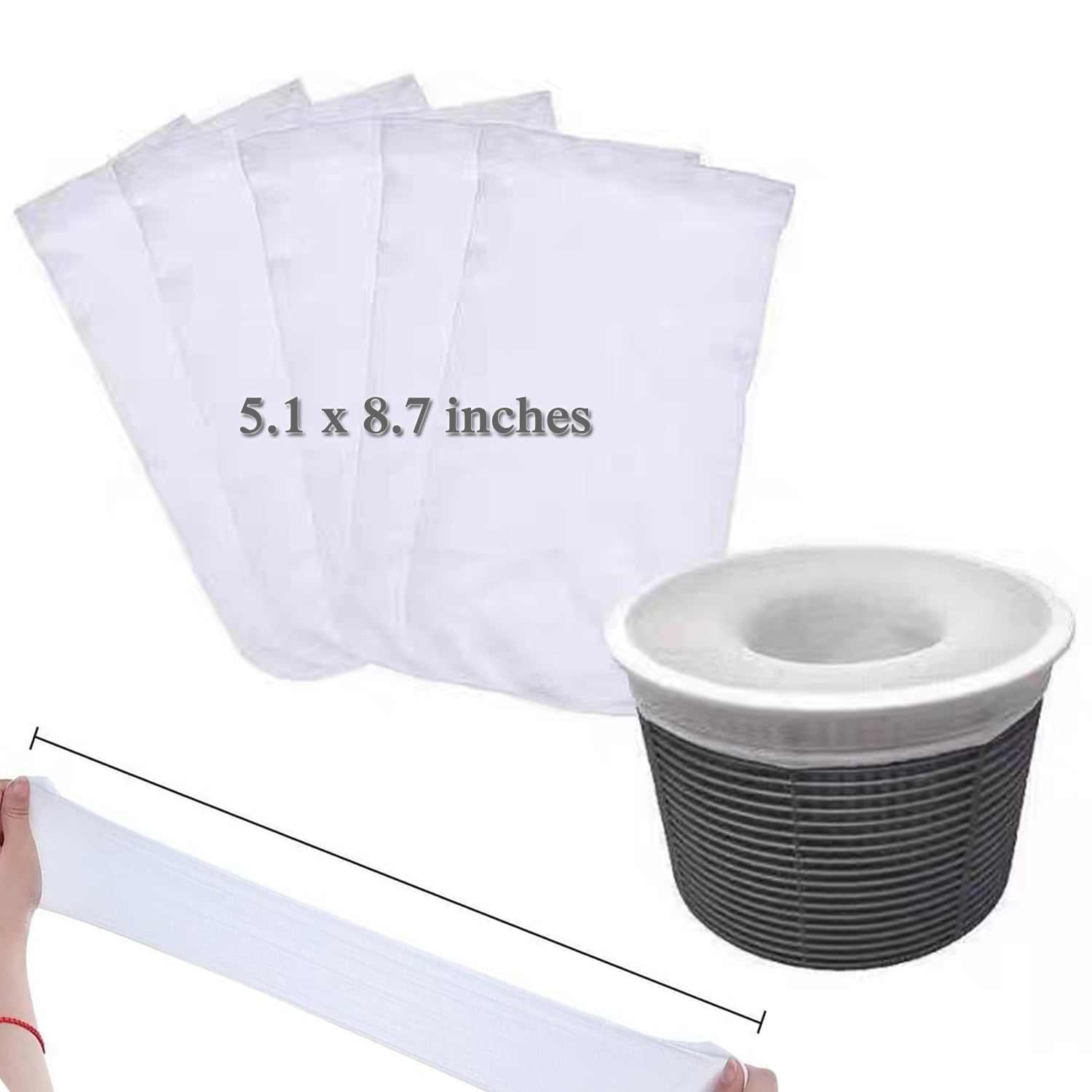 Pool Skimmer Socks Inground Pool Scum Sock for Shop Vac Pool Socks for Skimmer Basket Pool