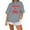 Grey, variant on Flash Deal White Fox Sweatshirt Women Tshirt Unisex Streetwear Hip Hop Casual Pullover Tops Great Present For Men Women Womens Graphic T Shirts Rose Gold L Clearance