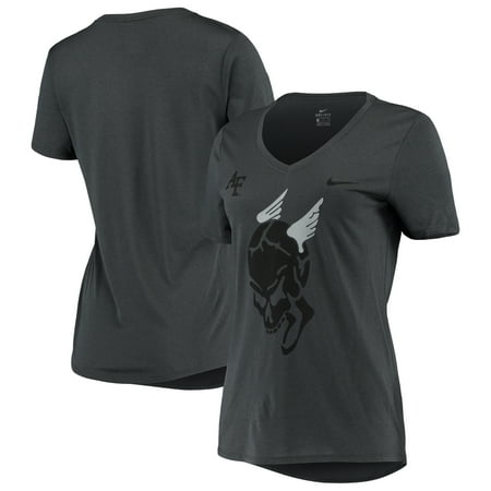 Nike Air Max 2009 For Women Air Force Falcons Nike Women's Spectre AC-130 Legend V-Neck Performance T-Shirt - Anthracite ()