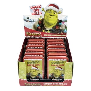 Shrek Sour Green Apple Holiday Candies, 12 Count, 1.0 oz Tin