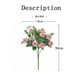thumbnail image 2 of Ramo de Flores Artificiales Rosa Claro, Mini Rosa de Seda, Decorativas Falsas No Desvanecidas para Decoración de Salas de Estar y Comedor, 2 of 9