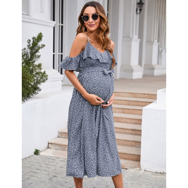 midi maternity wedding guest dress Our gorgeous sequin midi dress has arrived in a beautiful new chocolate brown colour! , Wearing size M , #weddingguest #weddinginspo #weddingguestdress #sequindress #browndress #bumpfashion