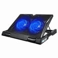 thumbnail image 2 of Adjustable Laptop Cooling Stand with Multi-Speed Fan & Temperature Monitoring, Foldable Laptop Riser Base with Ergonomic Height Settings, Portable Cooler Stand for 10-17 Inch Laptops, 2 of 7