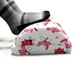 thumbnail image 5 of Ladybugs Foot Rest, Domed Back Round Ladybugs with Hearts Flowers Dragonflies Romantic Wings Pattern, Non-Slip Backing Adjustable Ergonomic Memory Foam Leg Support for Office, Red White, by Ambesonne, 5 of 5
