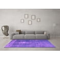thumbnail image 3 of Ahgly Company Indoor Square Persian Purple Bohemian Area Rugs, 4' Square, 3 of 4