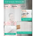 thumbnail image 4 of No Hook Shower Curtain with Snap in Liner, Morocco Geometric Lattice Pink and Grey Art Graffiti Hotel Shower Curtains for Bathroom, Washable Shower Curtain Liner Set with Mesh Top Window, 48"x72", 4 of 6
