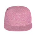 thumbnail image 2 of Haiem Glitter Pink Classic Snapback Cap Flat Bill Hat Baseball Cap Adjustable Size Cotton Dad Hat, 2 of 9