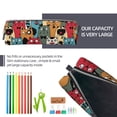 thumbnail image 5 of Cauagu Different Cats 1 Print Leather Pencil Pen Case - Stationery Bag Portable Stationery Bag Big Capacity Pencil Pouch Cosmetic Organizer Bag for Men & Women, 5 of 7