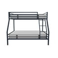 thumbnail image 3 of Novogratz Maxwell Twin-Over-Full Metal Bunk Bed with Ladder and Guardrails, Easy Assembly, Navy Blue, 3 of 19