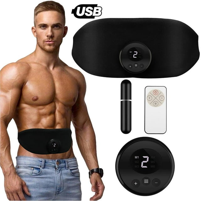 yingyy Electric Massager Belt Adjustable Muscle Trainer Gymnic Body