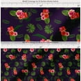 thumbnail image 2 of Soimoi Cotton Poplin Fabric Floral & Leaves Tropical Print Sewing Fabric Yard 56 Inch Wide, 2 of 7